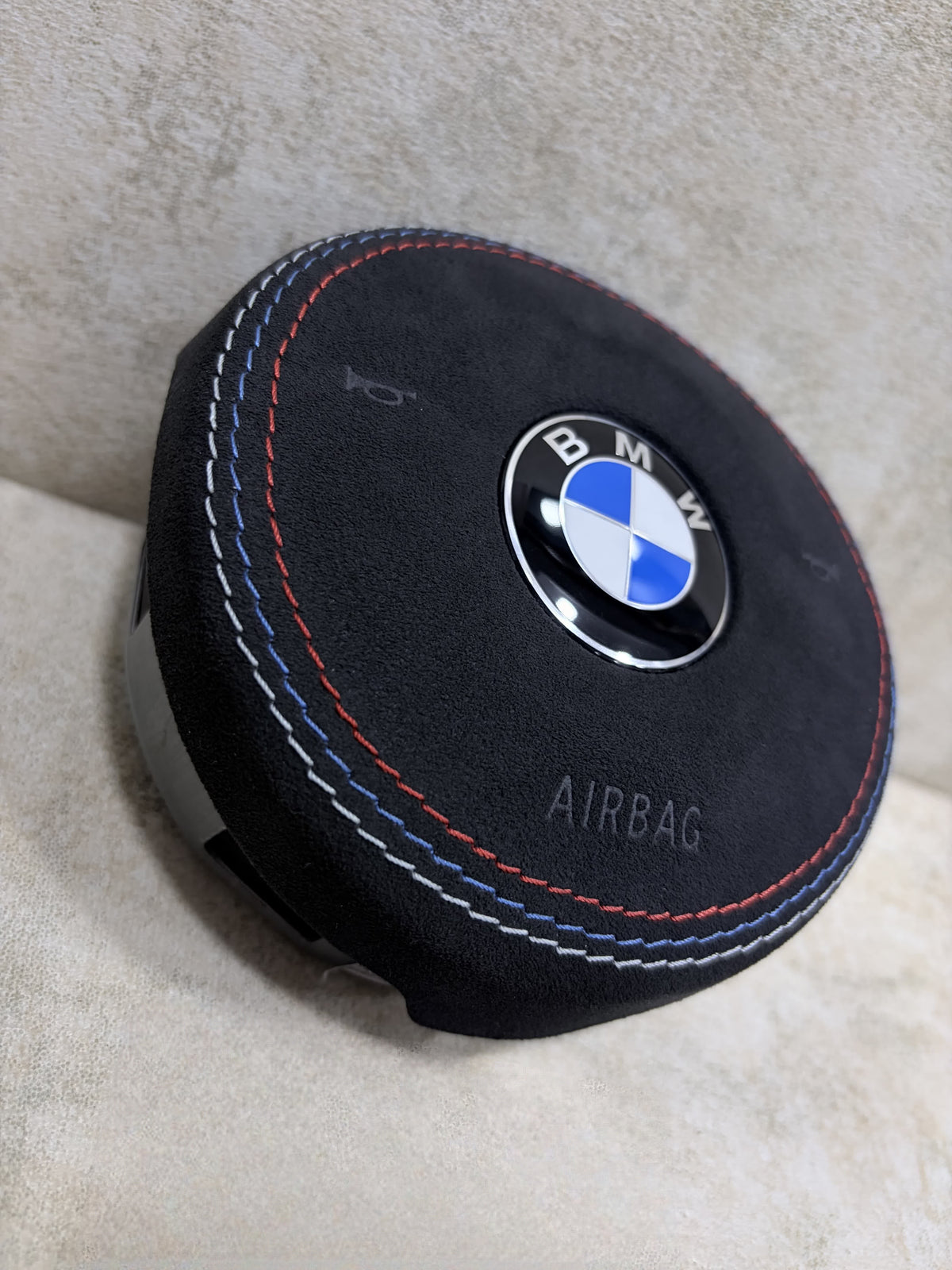 BMW F-Series Alcantara OEM Airbag – M-Color Stitching