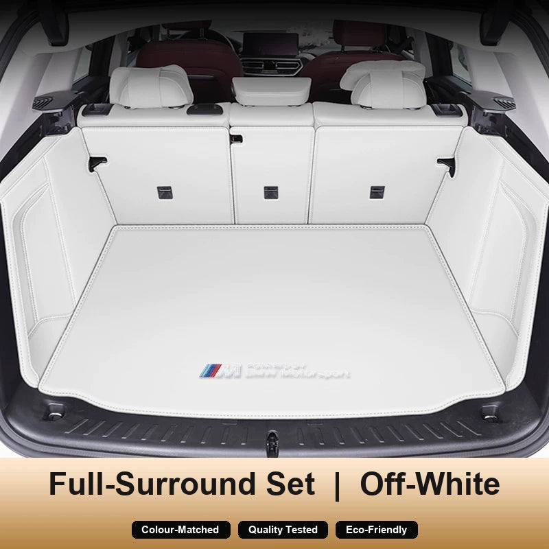 BMW trunk mat Full-Surround Set in Off-White