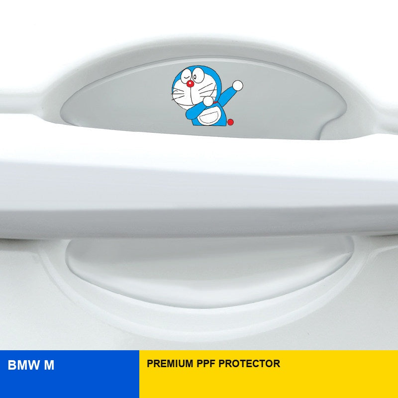 طقم فيلم واقٍ مانع للخدش لمقبض الباب وفنجانه BMW