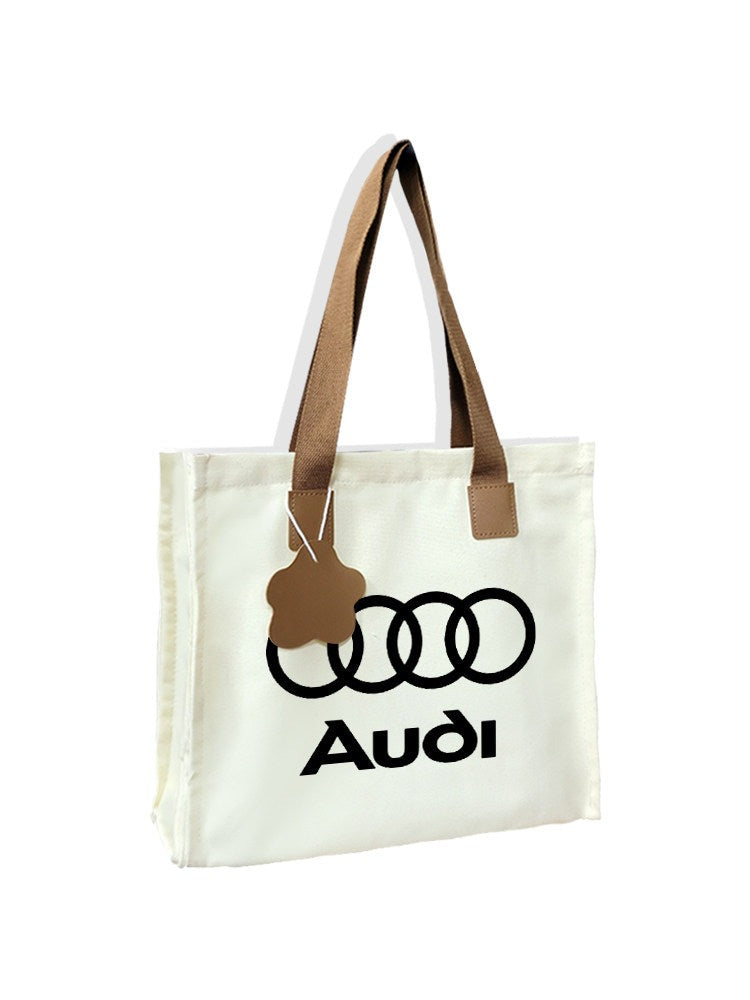 Canvas Tote Bag - Automotive Brand Print