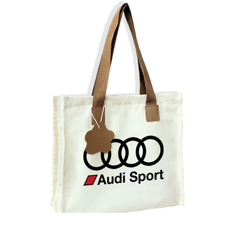Canvas Tote Bag - Automotive Brand Print