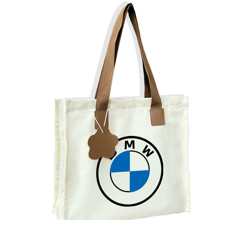 Canvas Tote Bag - Automotive Brand Print