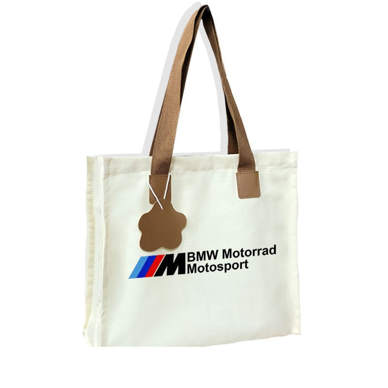 Canvas Tote Bag - Automotive Brand Print
