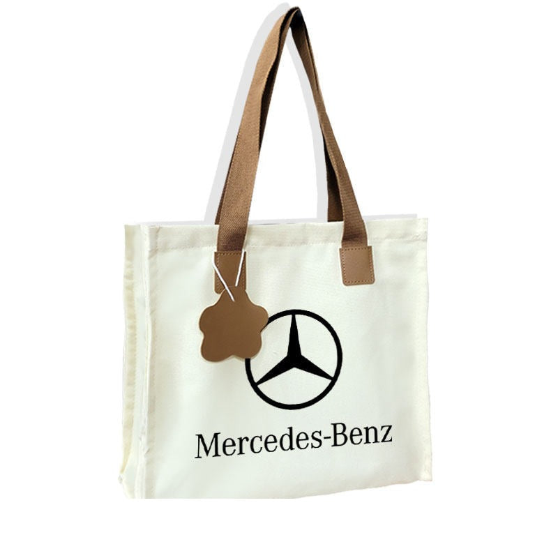 Canvas Tote Bag - Automotive Brand Print