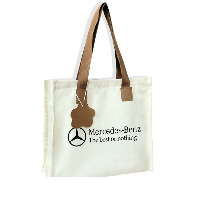 Canvas Tote Bag - Automotive Brand Print