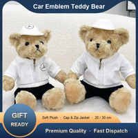 Signature Emblem Teddy Bear – Plush Gift Edition with Logo Cap & Zip Jacket