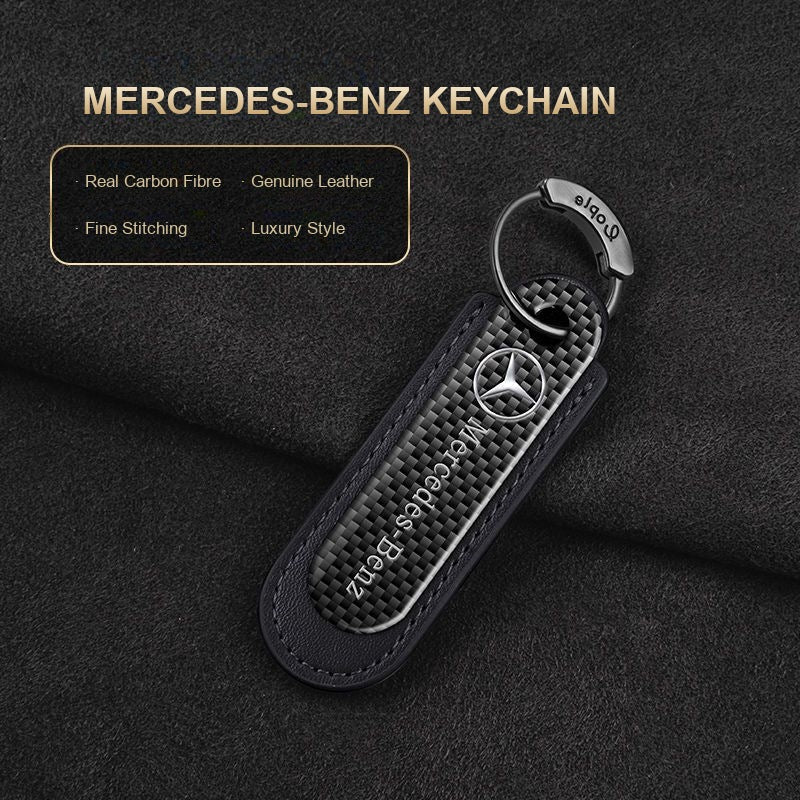 Mercedes-Benz carbon fibre keychain