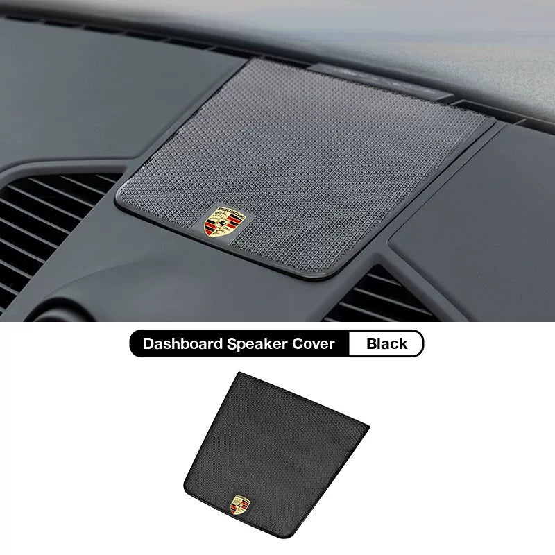Porsche Cayenne dashboard speaker cover in Black
