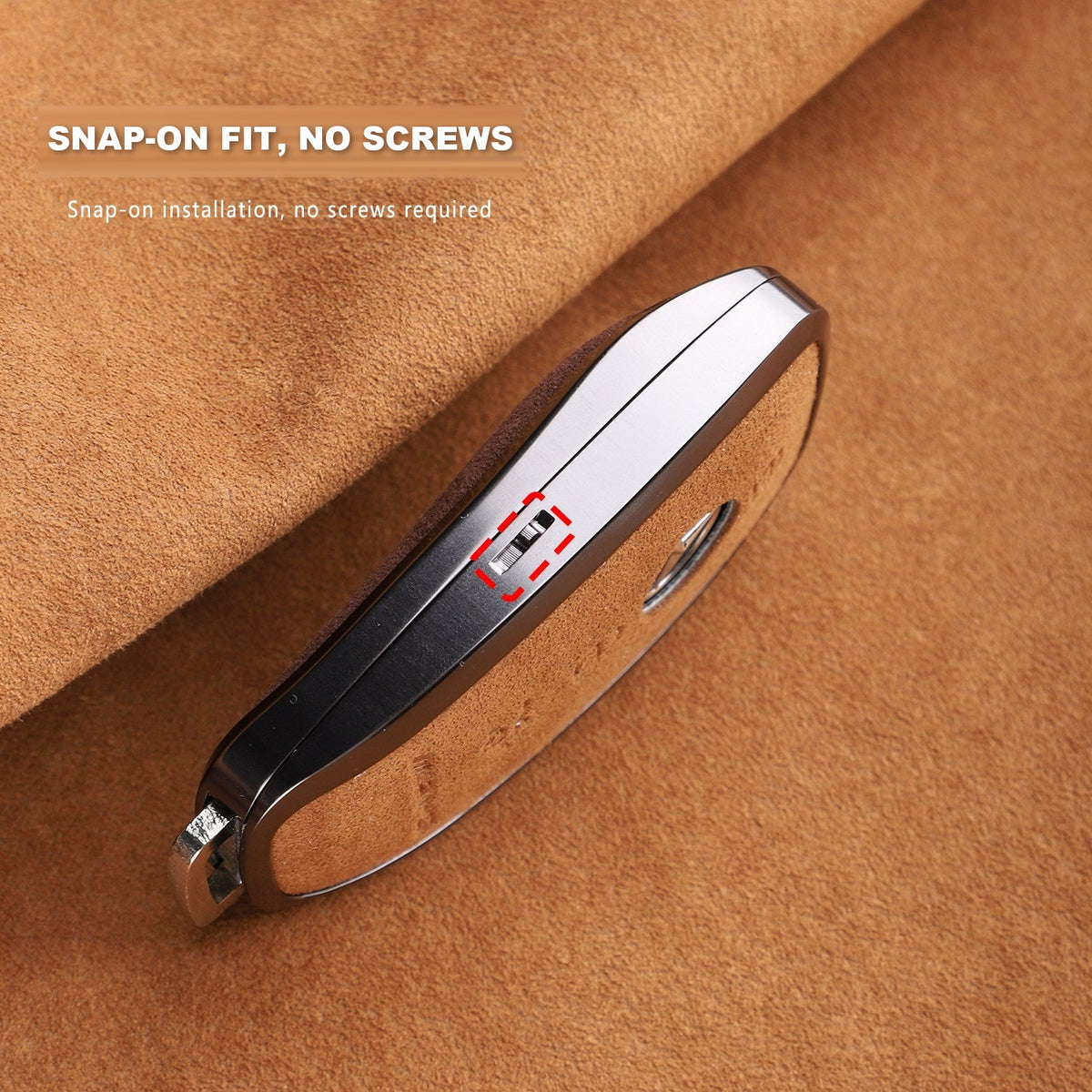 Snap-on fit with no screws required