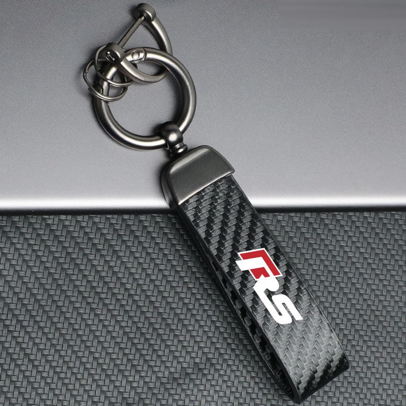 Audi RS keychain horseshoe buckle