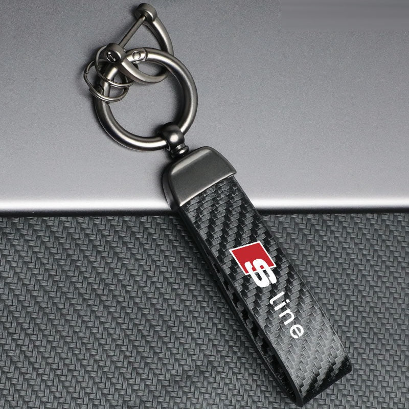 Audi Sline keychain horseshoe buckle