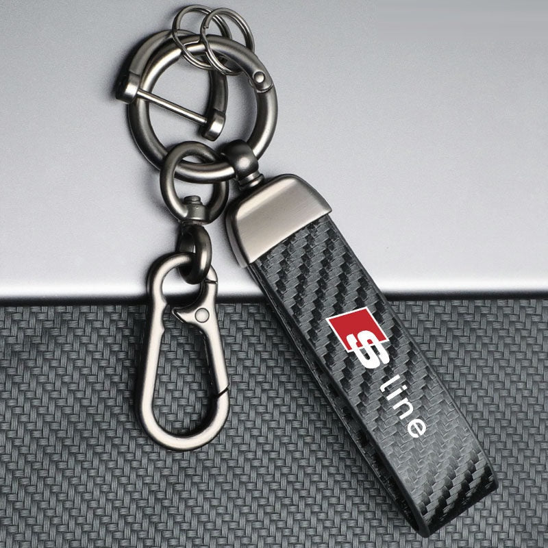 Audi Sline keychain with hook clasp