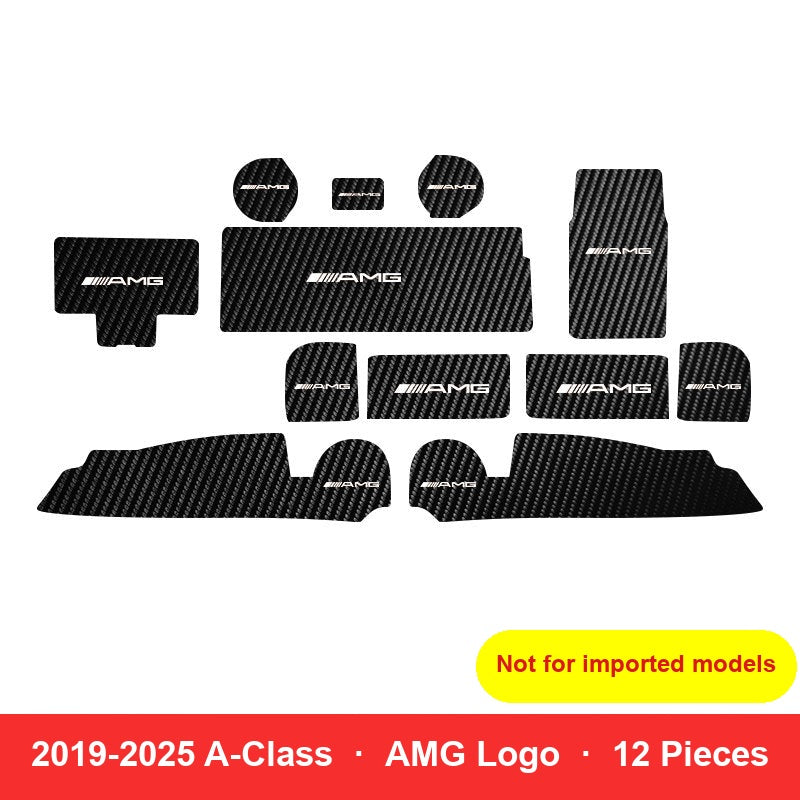 Full 12 piece interior mat set with AMG logo