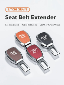 Audi Signature Seat Belt Extender – Nappa-Grain Chrome Edition