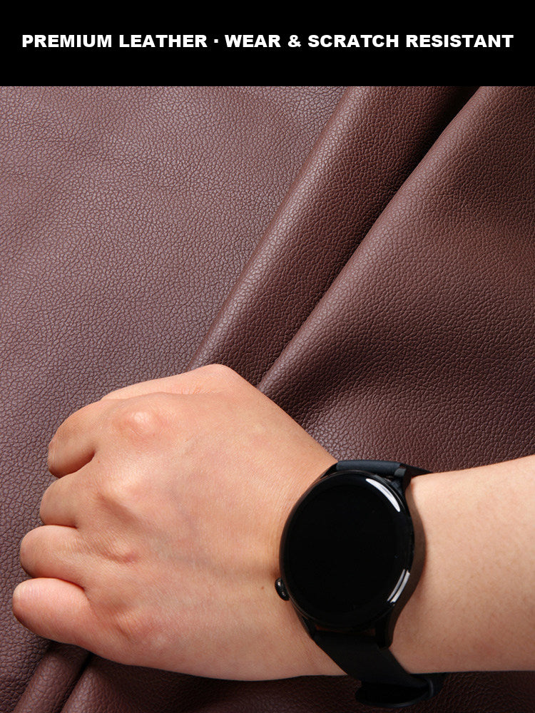 Premium leather close-up, wear and scratch resistant