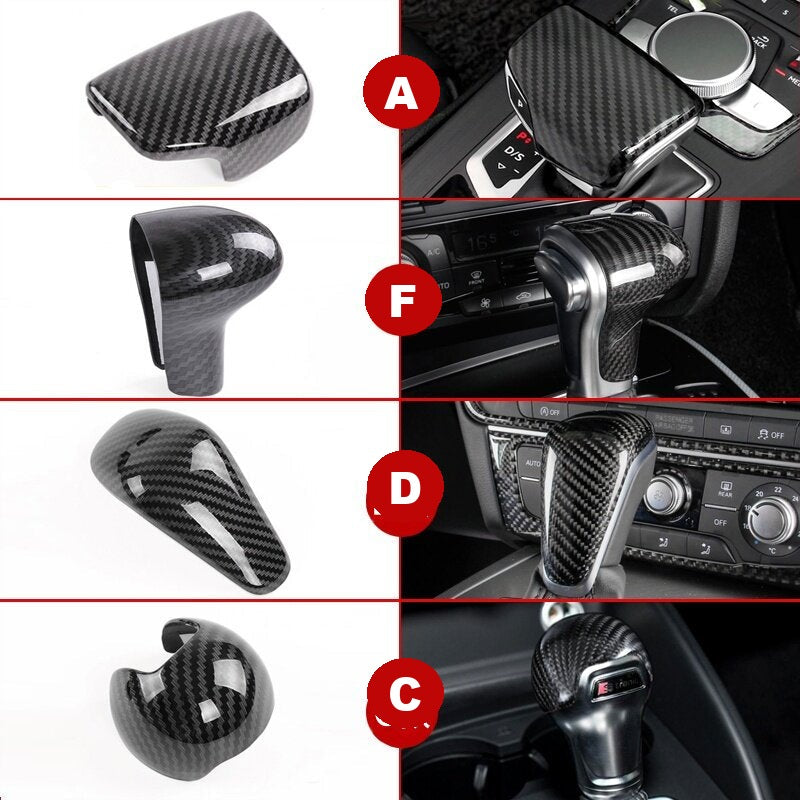 Audi gear knob cover shapes A F D C