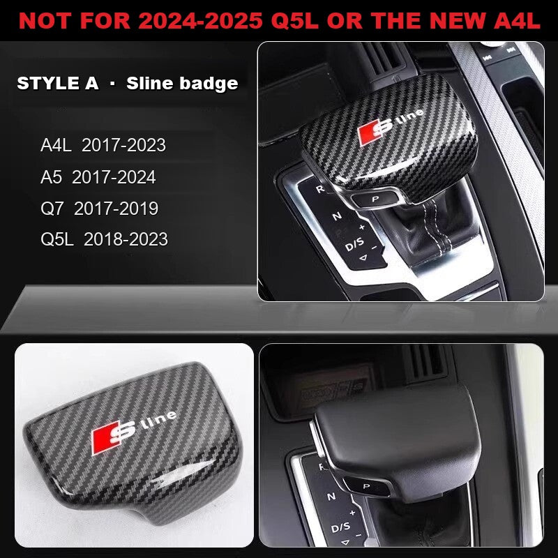 Audi gear knob cover Style A Sline badge