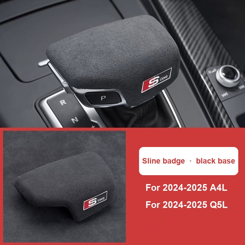 Audi suede gear knob cover Sline badge