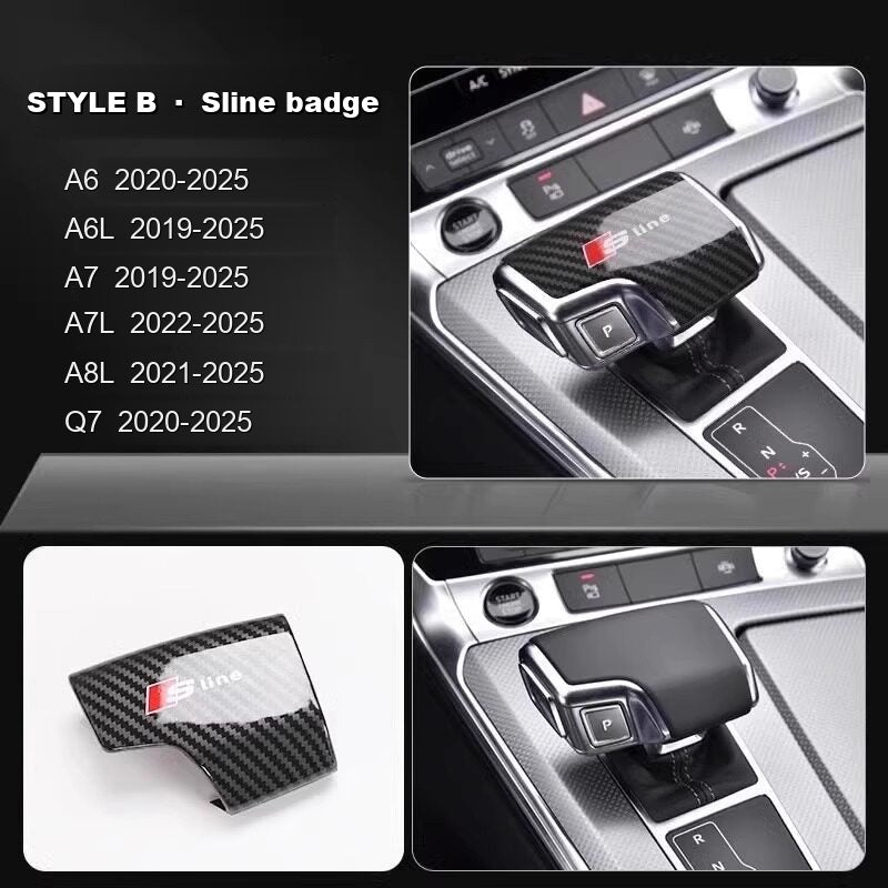 Audi gear knob cover Style B Sline badge