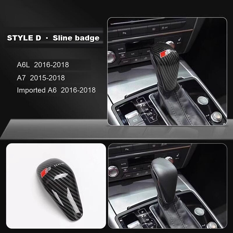 Audi gear knob cover Style D Sline badge
