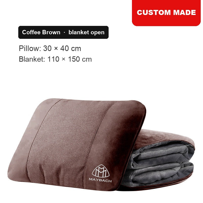 Maybach lumbar pillow blanket Coffee Brown