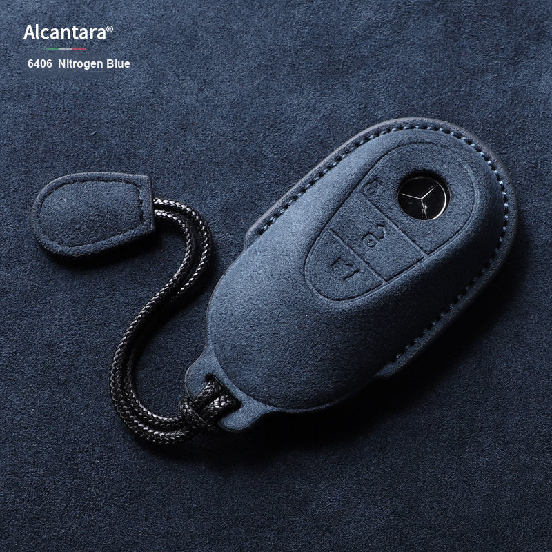 Nitrogen Blue Alcantara key case