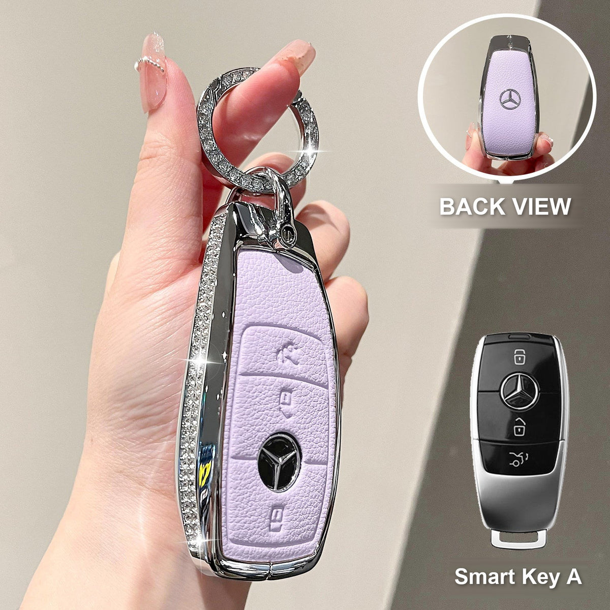 Smart Key A Purple with crystal rings