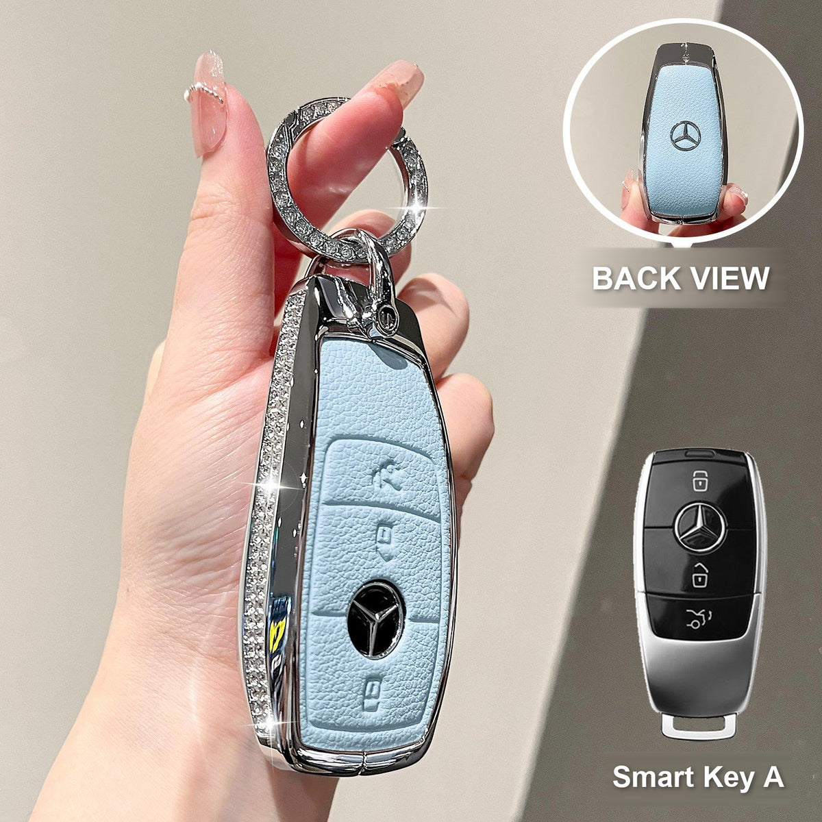 Smart Key A Blue with crystal rings