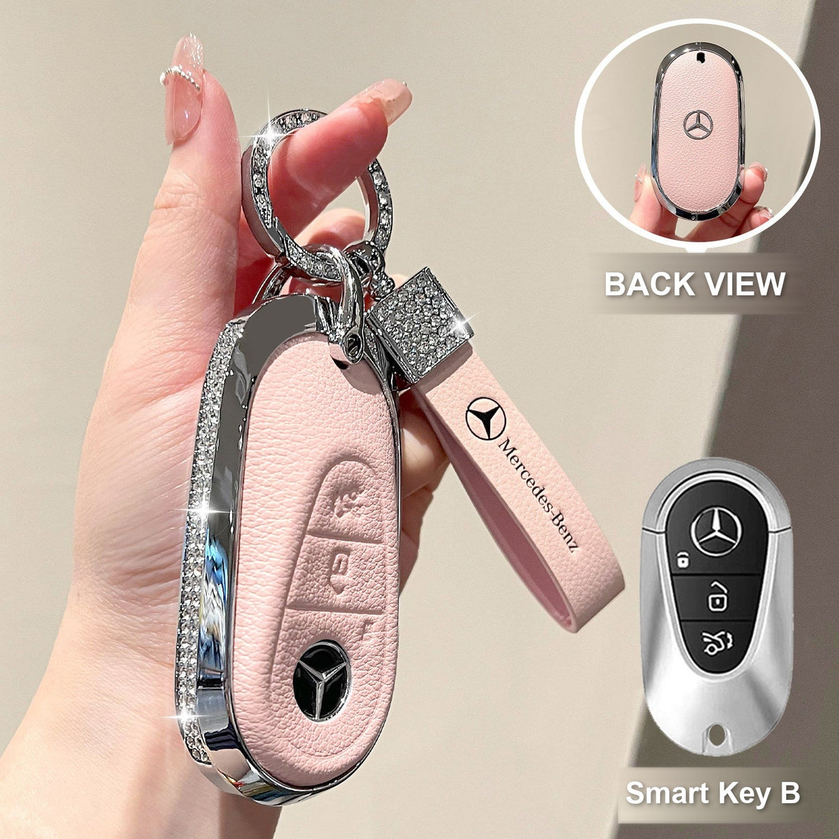Smart Key B Pink with crystal ring bracelet