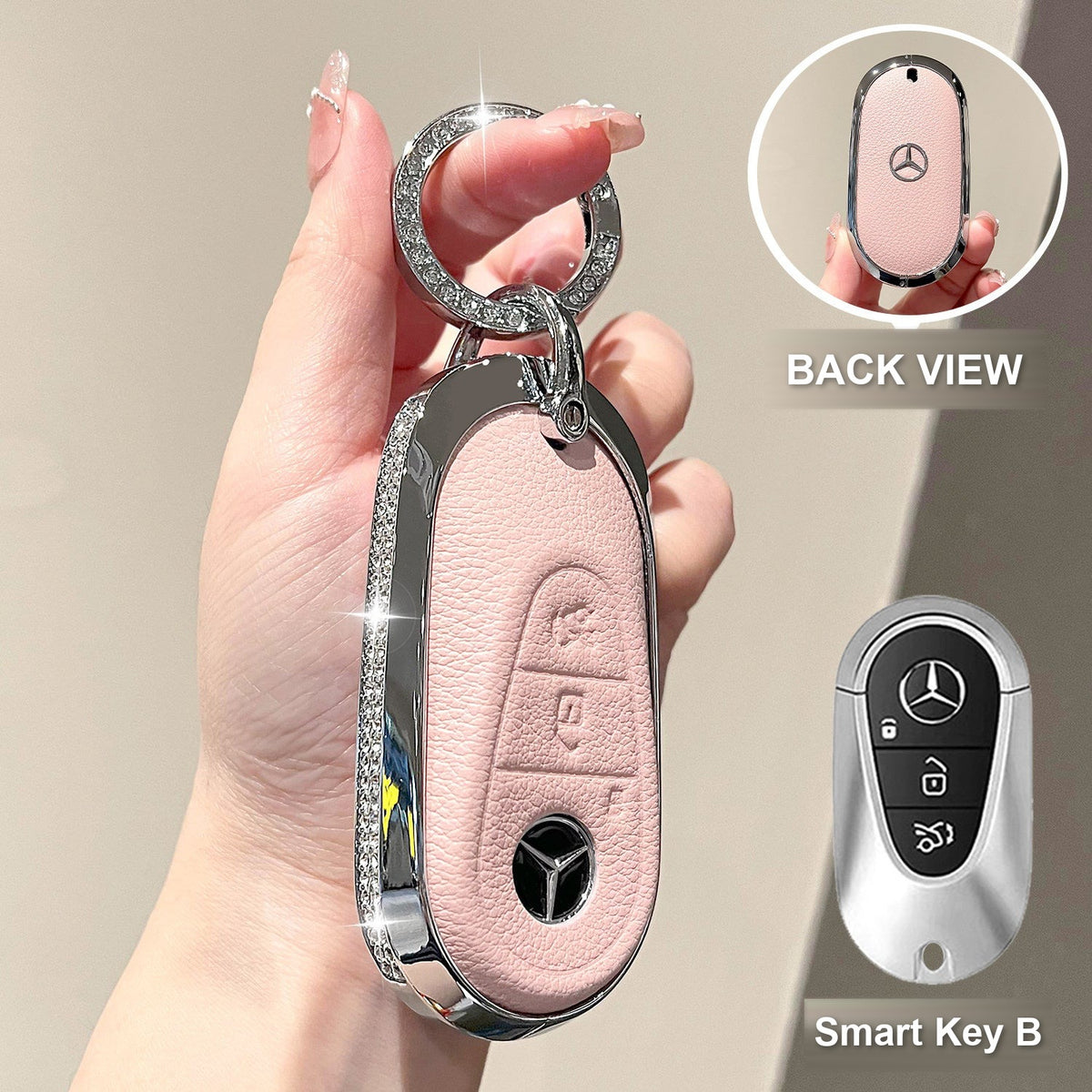 Smart Key B Pink with crystal rings