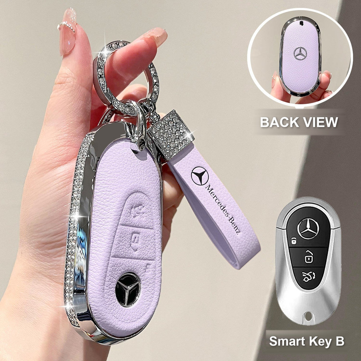 Smart Key B Purple with crystal ring bracelet