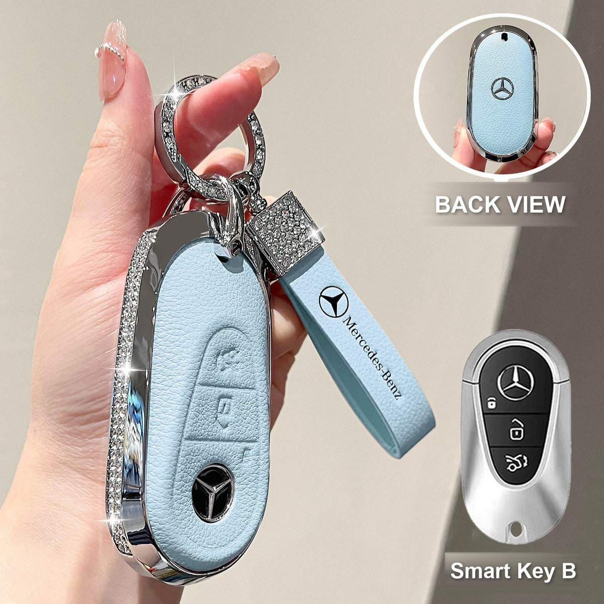 Smart Key B Blue with crystal ring bracelet