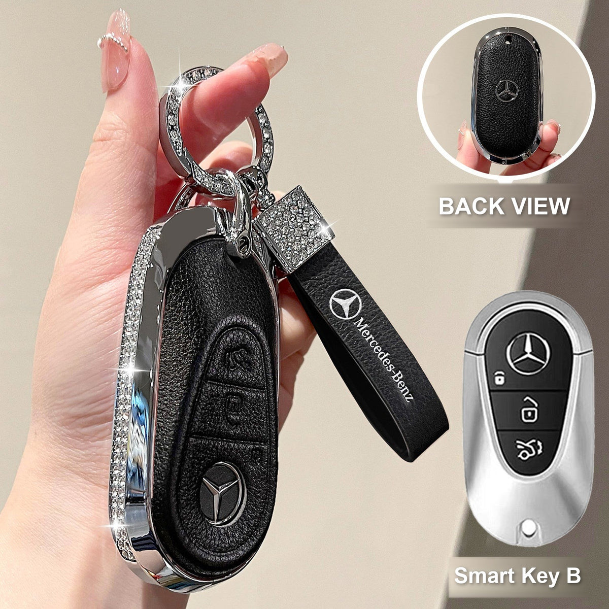 Smart Key B Premium Black with crystal ring bracelet