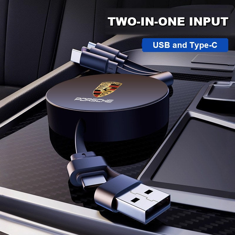 Porsche charging cable USB and Type-C input