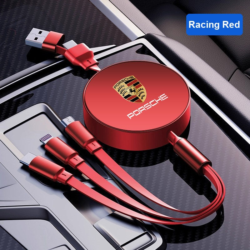Porsche charging cable Racing Red