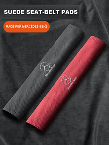 Premium Suede Mercedes-Benz Seat-Belt Shoulder Pads – Soft Belt Covers for C, E, A, B, GLC, GLA, GLB, GLE and EQC