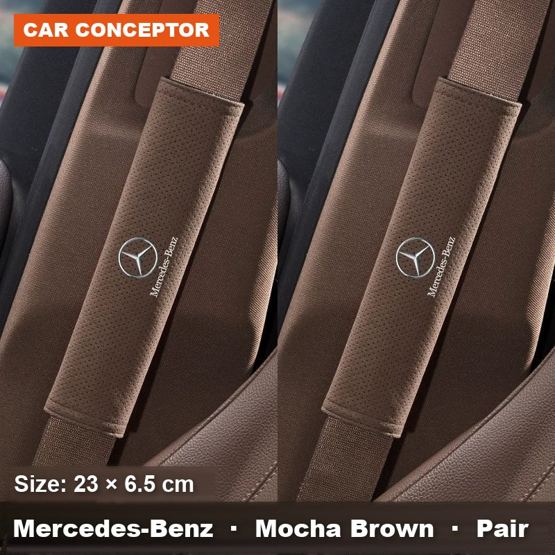 Mercedes-Benz suede seat-belt shoulder pads 07