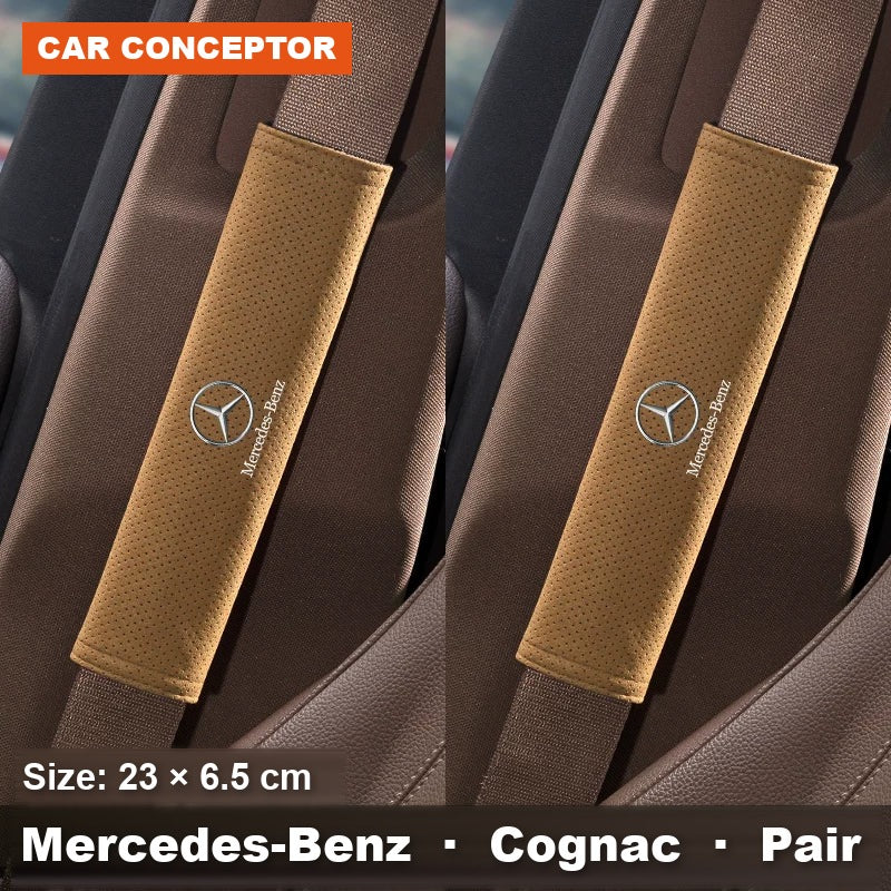 Mercedes-Benz suede seat-belt shoulder pads 09