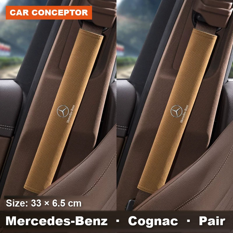Mercedes-Benz suede seat-belt shoulder pads 21