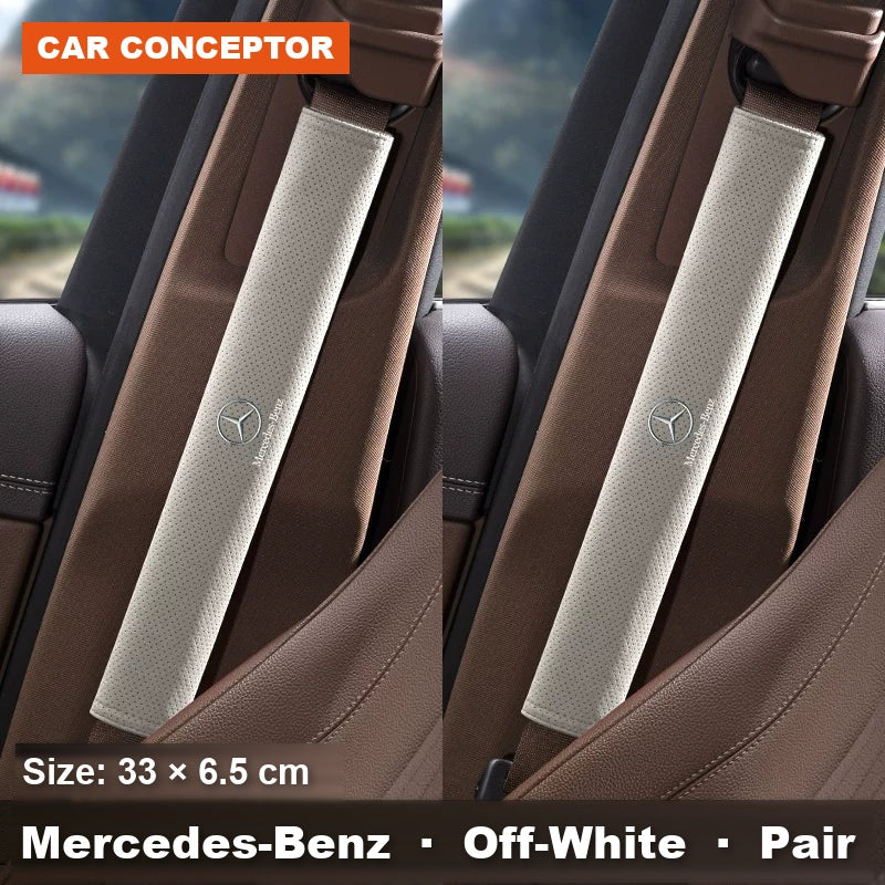 Mercedes-Benz suede seat-belt shoulder pads 22