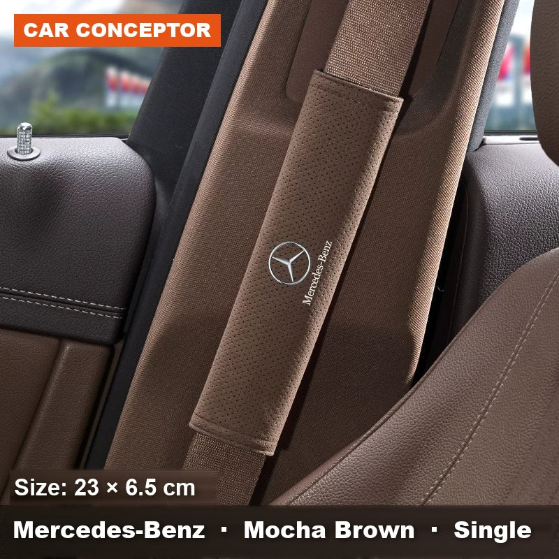Mercedes-Benz suede seat-belt shoulder pads 31