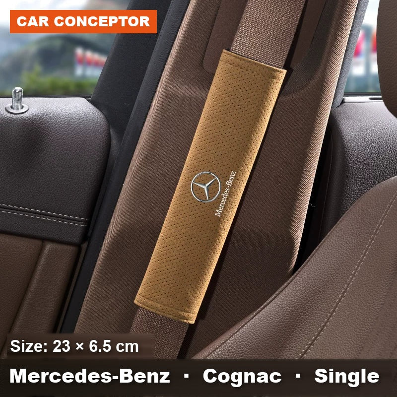Mercedes-Benz suede seat-belt shoulder pads 33