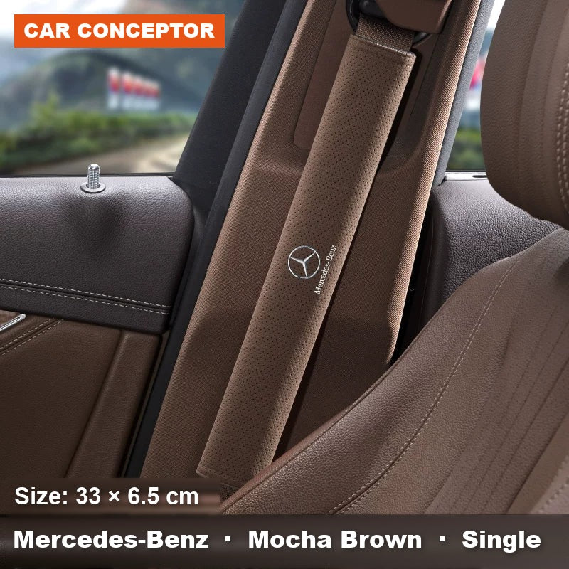 Mercedes-Benz suede seat-belt shoulder pads 37