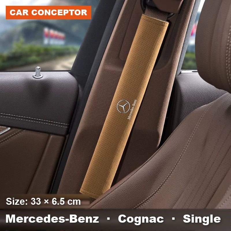 Mercedes-Benz suede seat-belt shoulder pads 39