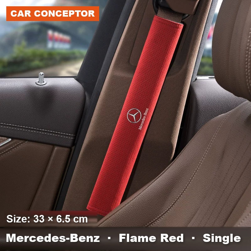 Mercedes-Benz suede seat-belt shoulder pads 41