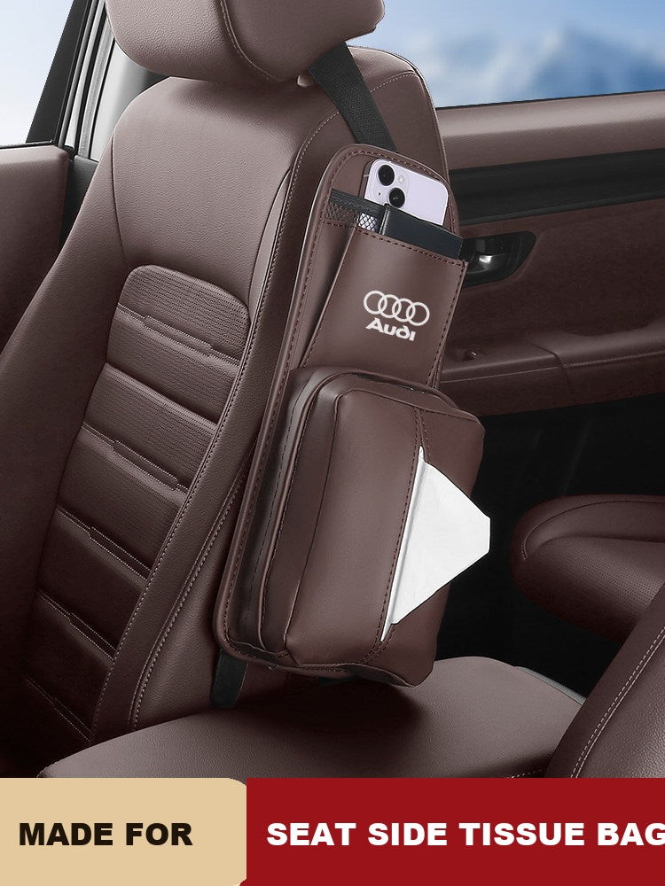 Audi seat side tissue bag