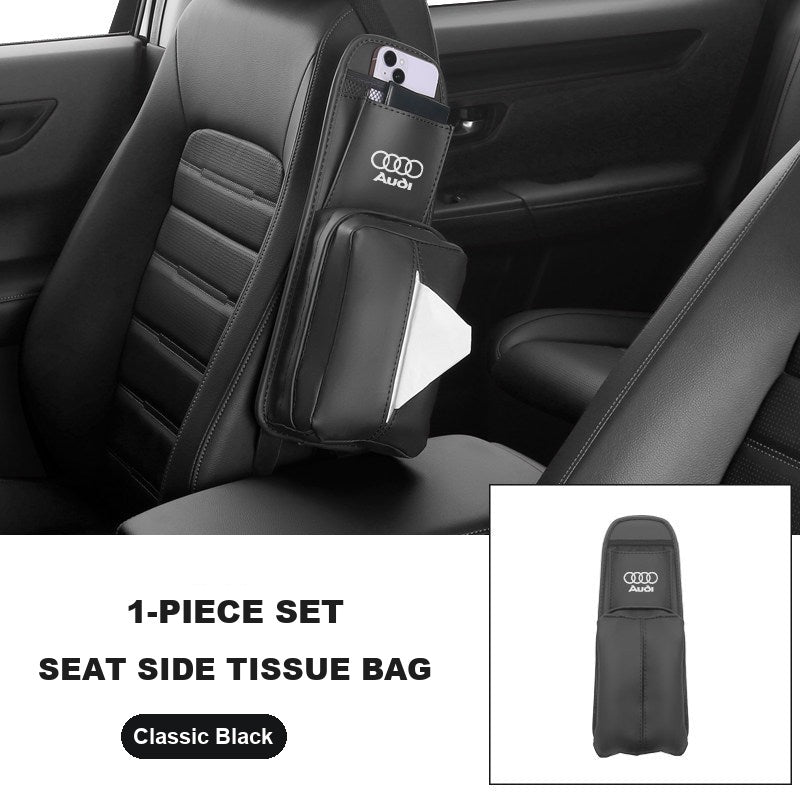 Audi seat side tissue bag Classic Black