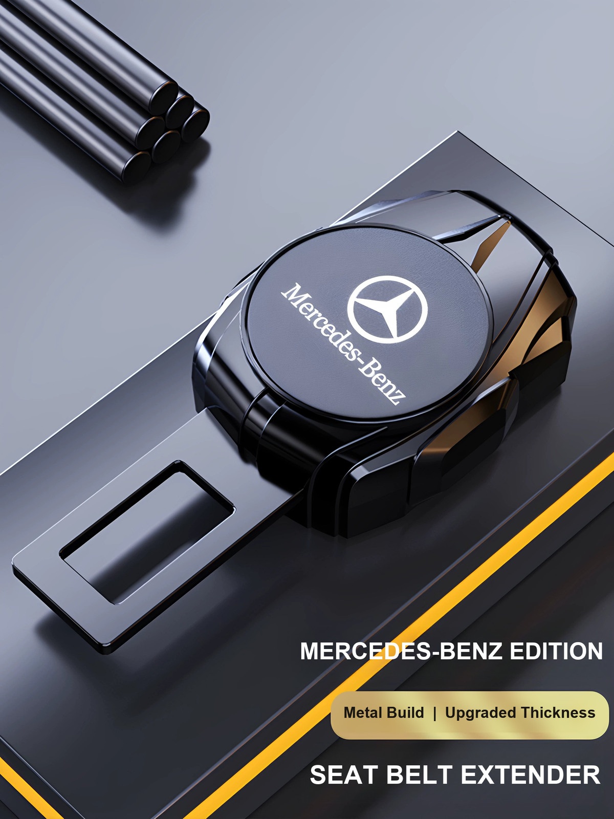 Mercedes-Benz seat belt extender with metal build and upgraded thickness