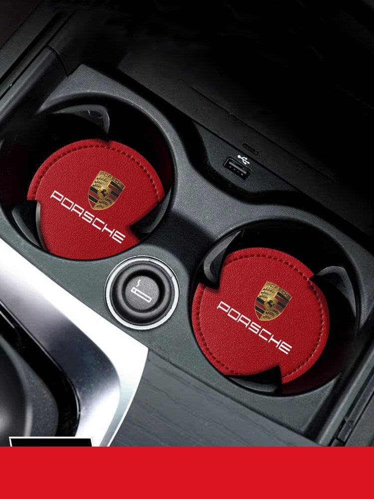 Set de posavasos de cuero Porsche