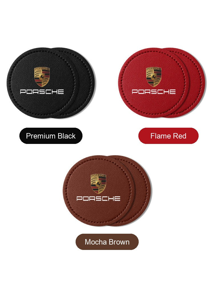 Set de posavasos de cuero Porsche